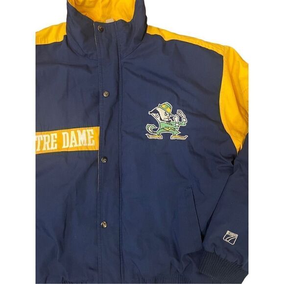 Logo 7 Vintage Notre Dame Fighting Irish Full Zip Jacket sz Large - Picture 2 of 7